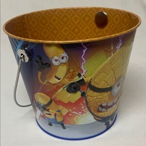 Despicable Me 4 Themed Blue Metal Bucket